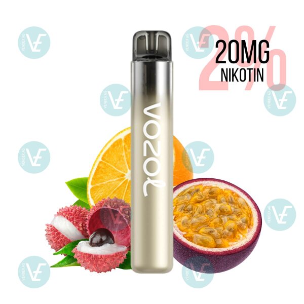 Vozol - Einweg Vape Neon 800 Passionfruit Lychee Orange 20mg Nikotin Salz