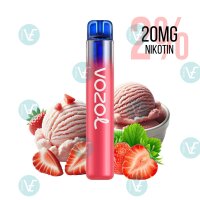 Vozol - Einweg Vape Neon 800 Strawberry Ice Cream 20mg...
