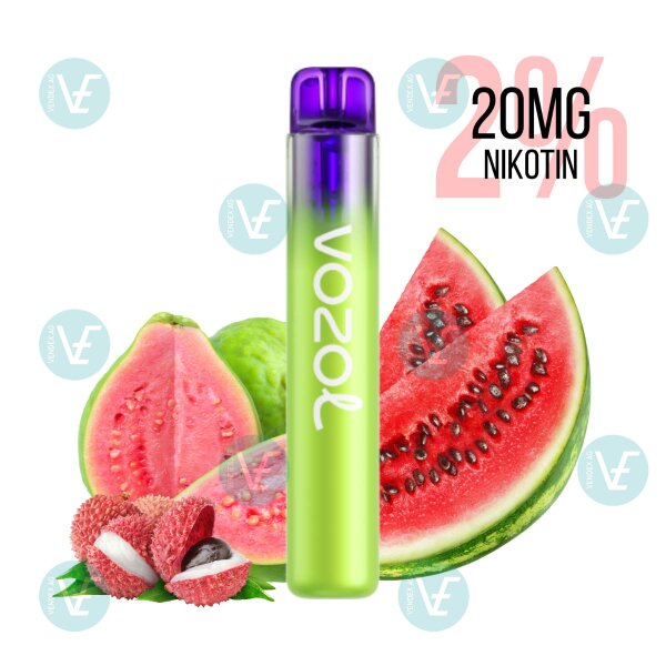 Vozol - Einweg Vape Neon 800 Watermelon Lychee Guava 20mg Nikotin Salz