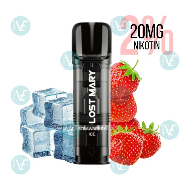 Lost Mary - Pre-Filled Pods Tappo Strawberry Ice 20mg/ml Nikotin Salz