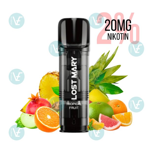 Lost Mary - Pre-Filled Pods Tappo Tropical Fruit 20mg/ml Nikotin Salz