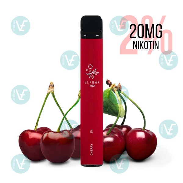 Elfbar - Einweg E Zigarette Cherry 600 Puffs