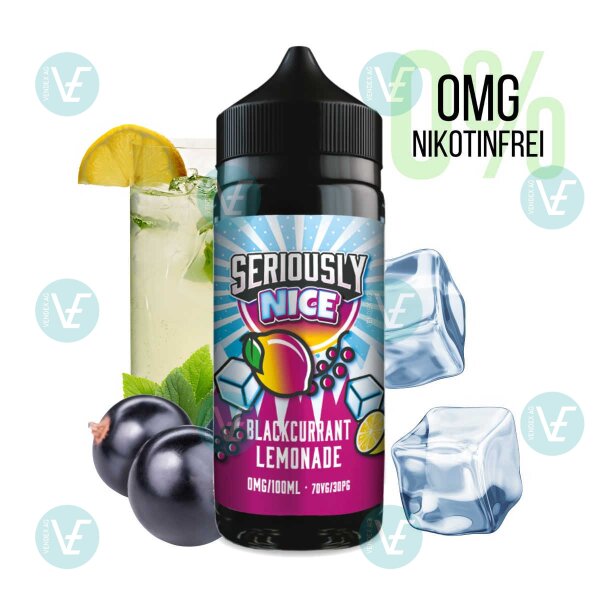 DOOZY VAPE - Seriously Nice 120ml Shortfill Blackcurrant Lemonade