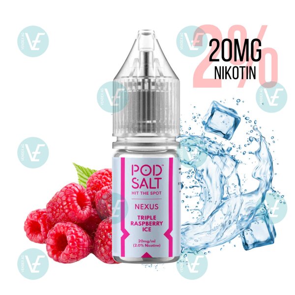 Pod Salt - Nexus 20mg Nikotin Salz Triple Raspberry Ice