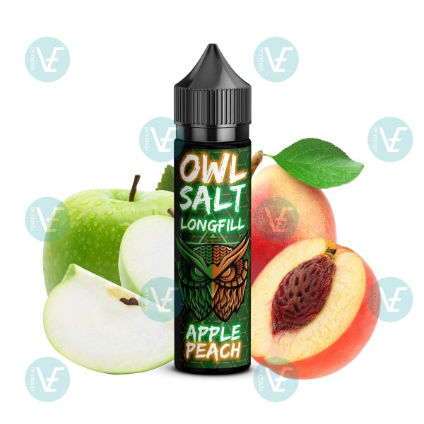 OWL Salt - Longfill 10ml in 60ml Flasche Apple Peach