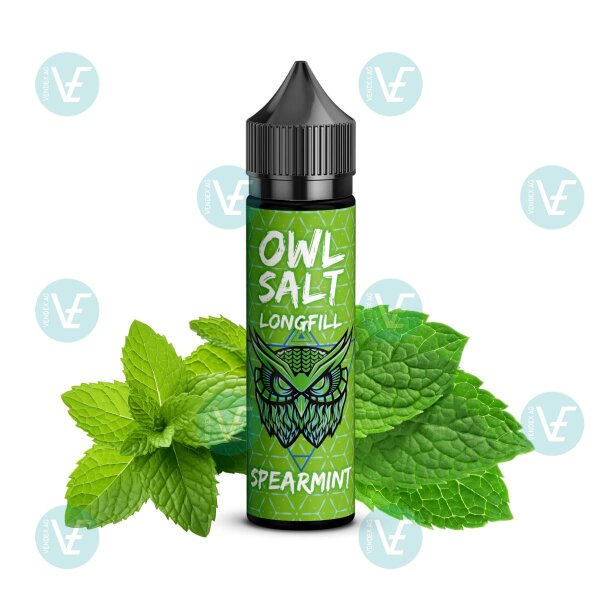 OWL Salt - Longfill 10ml in 60ml Flasche Spearmint