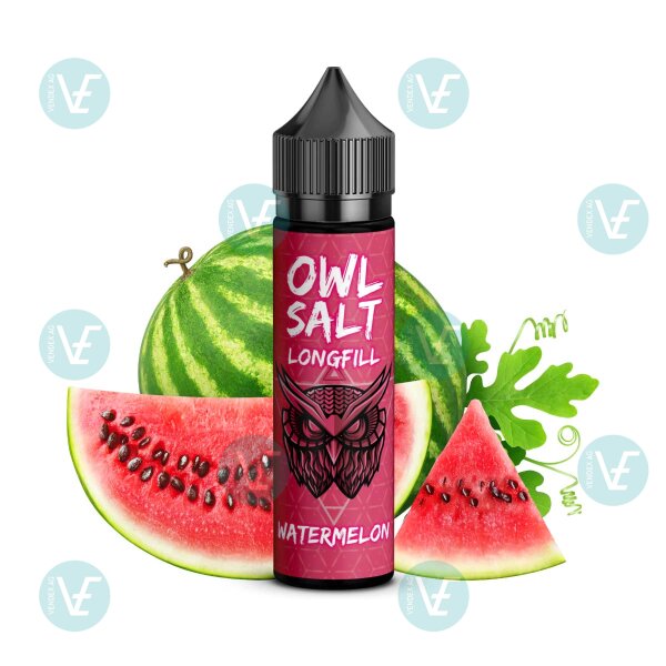 OWL Salt - Longfill 10ml in 60ml Flasche Watermelon