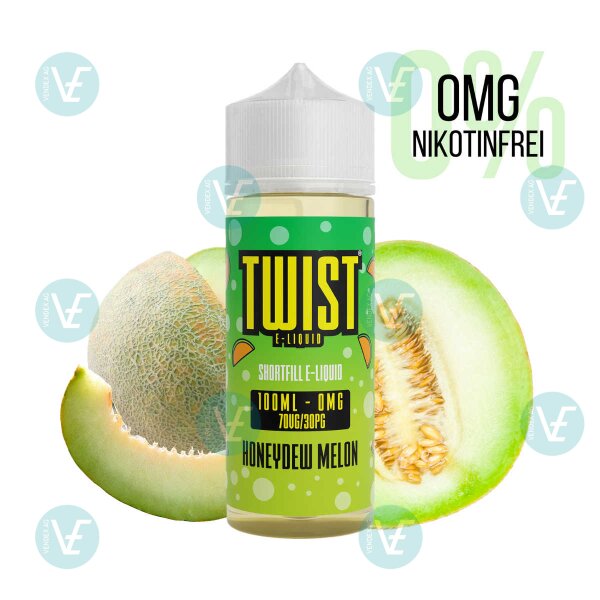 Twist E-Liquids -  120ml Shortfill Honeydew Melon Ohne Nikotin
